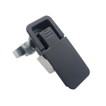 Black Powder Coated Adjustable Grip Lift and Turn Flush Lever Compression Latch