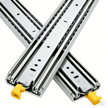 Drawer Slides with Lock Heavy-Duty Lockable Side Mount Rails