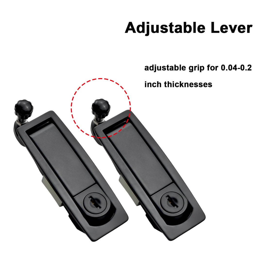 Zinc Alloy Flush Mount Trigger Latch, Adjustable Lever Compression Lock