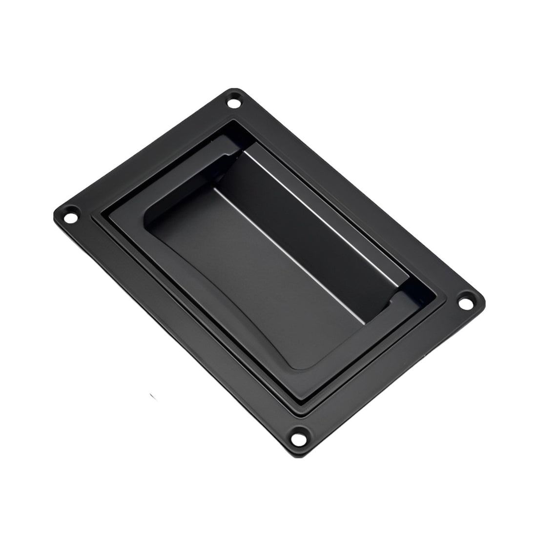 Black Zinc Alloy Recessed Flush Folding Pull Handle