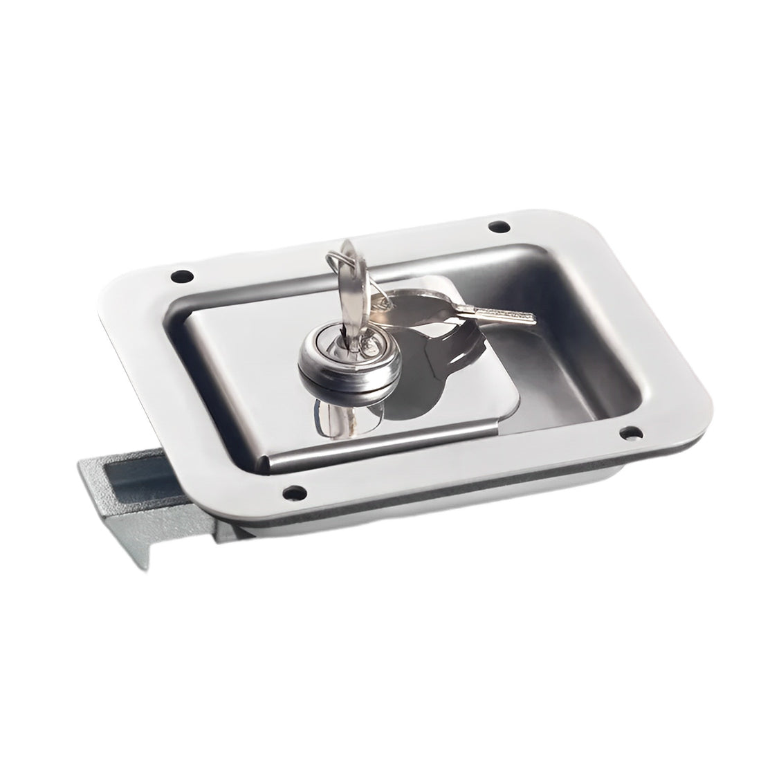 Stainless Steel Truck Trailer Tool Box Paddle Lock, Flush Mount Handle Latch