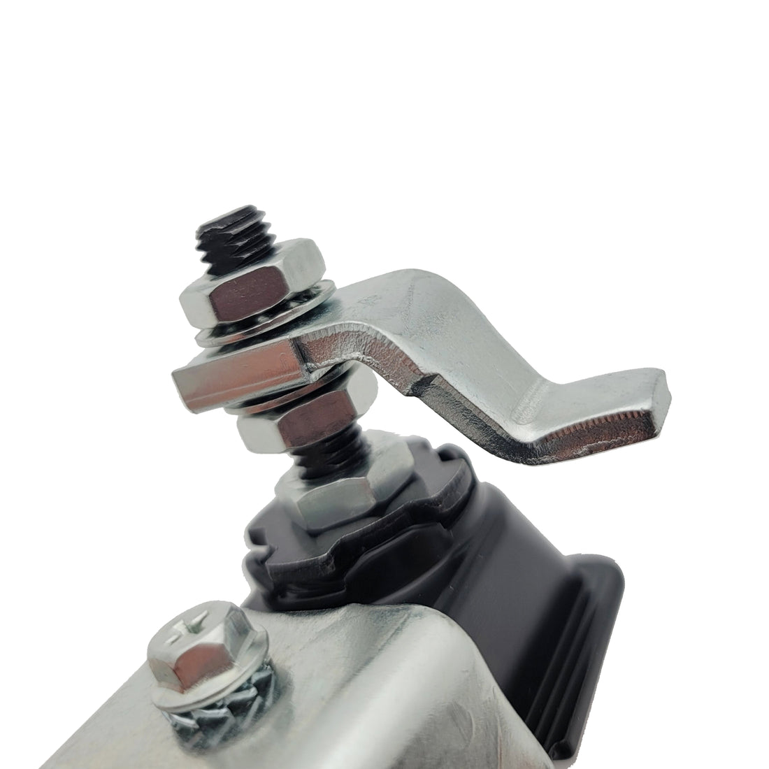 Black Powder Coated Adjustable Grip Lift and Turn Flush Lever Compression Latch