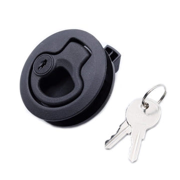 RV Marine Boat Slam Latch Round Flush Pull Hatch Lock
